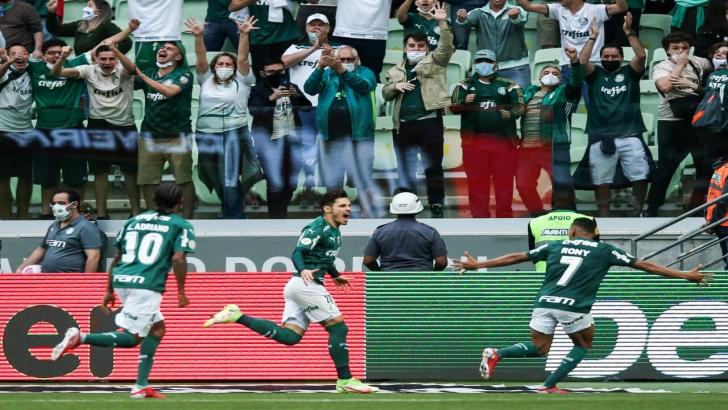 Palmeiras celebrate goal